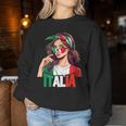 Italy Flag Woman Sunglasses Girls Italy & Italia Sweatshirt Frauen Lustige Geschenke