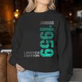 January 1959 Man Woman 65Th Birthday Limited Edition Sweatshirt Frauen Lustige Geschenke