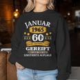 January 1965 60Th Birthday Man Woman Sweatshirt Frauen Lustige Geschenke