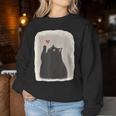 Japanese Anime Cute Cat Heart Kawaii Black Cat Heart Girls Women Sweatshirt Personalized Gifts