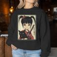 Japanese Gothic Kawaii Anime Samurai Cat Mom Woman Girls Women Sweatshirt Personalized Gifts