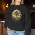 Jolie Lettre O Initiale Nom Léopard Imprimé Animal Sweat-shirt pour femme Cadeaux drôles