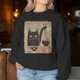 Kawaii Cat Eating Sushi Japanese Anime Cute Sushi Cat Girls Women Sweatshirt Personalized Gifts