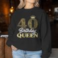 Ladies 40Th Birthday 1983 Cute Birthday Queen Crown Sweatshirt Frauen Lustige Geschenke