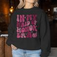 In My Maid Of Honor Era Groovy Wedding & Bridal Shower Bride Sweatshirt Frauen Lustige Geschenke