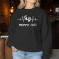 Mama 2025 Heartbeat The Mami Mom Mother's Day Birth Mother Sweatshirt Frauen Lustige Geschenke