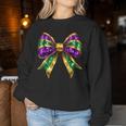 Mardi Gras Coquette Bow Fat-Tuesday New Orleans Girls Women Sweatshirt Unique Gifts