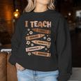 Melanin Black History Month I Teach Black History Teacher Women Sweatshirt Personalized Gifts