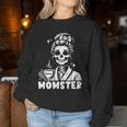 Momster Skeleton Tattoo Coffee Mum Gothic Outfit Sweatshirt Frauen Lustige Geschenke