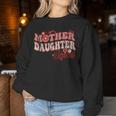 Mother Daughter Squad Matching Mom Groovy Women Sweatshirt Personalized Gifts