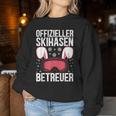 Official Skihaserl Caregiver Ski Skier Women's Sweatshirt Frauen Lustige Geschenke