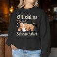 Official Snoring Pyjamas Horse Sleep Sweatshirt Frauen Lustige Geschenke