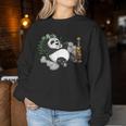 Panda Arabic Hookah Nargileh Shisha Panda Bear Sweatshirt Frauen Lustige Geschenke