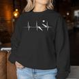 Pinball Heartbeat Flipper Automatic Ekg Pulsschlag Sweatshirt Frauen Lustige Geschenke