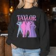 Retro Taylor First Name Personalized Birthday Girl Party Women Sweatshirt Personalized Gifts