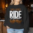 Save A Horse Ride A Mustache Statment Headband Facial Hair Sweatshirt Frauen Lustige Geschenke