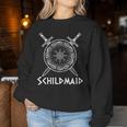 Schildmaid Kriegerin Lagertha Women's Sweatshirt Frauen Lustige Geschenke