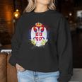 Serbia For Flag Belgrade Zagreb Sweatshirt Frauen Lustige Geschenke