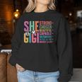She Is Gigi Christian Mother's Day Present For Grandma Women Women Sweatshirt Personalized Gifts