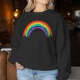 Simple Retro Rainbow Beautiful Colours Sweatshirt Frauen Lustige Geschenke