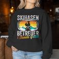 Ski Bunny Caregiver Ski Holiday Ski Instructor Apres Ski Party Sweatshirt Frauen Lustige Geschenke