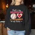 That's My Grandson Out There Baseball Mother's Day Grandma Women Sweatshirt Unique Gifts