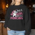 Traje De Esgrima Para Just A Girl Who Loves Fencing Sudadera Mujer Regalos divertidos