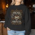 Vintage 1945 80Th Birthday 80 Year Old For Women Sudadera Mujer Regalos divertidos