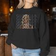 Vintage Glorilla First Name Glorilla Personalized Groovy 80S Women Sweatshirt Personalized Gifts