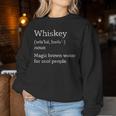 Vintage Whiskey Drinkers Definition Of Whisky Sudadera Mujer Regalos divertidos