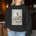 The Volleyball Mom Skeleton Tarot Card Game Day Mother's Day Women Sweatshirt Unique Gifts