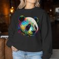 Watercolor Panda Sweatshirt Frauen Lustige Geschenke