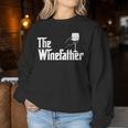 Winefather Wine Dad Dad Red Wine White Wine Women Sweatshirt Unique Gifts