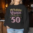 Women's 50Th Queen Birthday 50 Years Fift Sweatshirt Frauen Lustige Geschenke