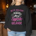 Women's Beste Kollegin Eine Legendeerleaves Das Gelände Sweatshirt Frauen Lustige Geschenke