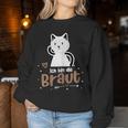 Women's Bridal Hen Night Cat Wedding Sweatshirt Frauen Lustige Geschenke