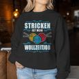 Women's Knitted Is My Woll Zeitjob Knitted Sweatshirt Frauen Lustige Geschenke