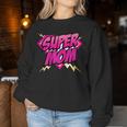 Women's Super Mom Superhero Mom Comic S Sweatshirt Frauen Lustige Geschenke