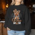 Yorkie Mom Yorkshire Leopard Dog Lovers Día De La Madre Sudadera Mujer Regalos divertidos