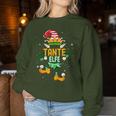 Aunt Elf Christmas Family Outfit Christmas Elf Sweatshirt Frauen Lustige Geschenke