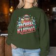 Bòbr Kurwa Bober X Xmas Weihnachtsbier Kurwa Bober Xmas Beer Sweatshirt Frauen Lustige Geschenke