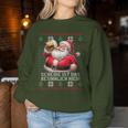 Christmas Santa Beer Scheiße Ist Das Besinnlich Here Sweatshirt Frauen Lustige Geschenke