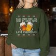 Fass Mein Beer An Und Es Wird Dein Last Christmas Xmas Beer Sweatshirt Frauen Lustige Geschenke