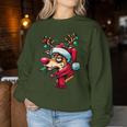 Reindeer Xmas Christmas Christmas Sweatshirt Frauen Lustige Geschenke