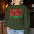 Merry Drunk I'm Christmas Santa Reindeer Graphic Sweatshirt Frauen Lustige Geschenke