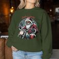 Motorcycle Santa Claus Biker Christmas & Women Sweatshirt Frauen Lustige Geschenke