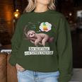 Sloth Late Sleeper Saying Christmas Sweatshirt Frauen Lustige Geschenke