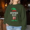 Women's Pensioner Elf Partner Look Family Outfit Christmas Sweatshirt Frauen Lustige Geschenke