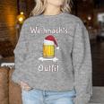 Christmas Outfit Women's Christmas Beer S Sweatshirt Frauen Lustige Geschenke