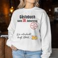 18Th Birthday Boy Girl 18 Years Guest Book Sweatshirt Frauen Lustige Geschenke